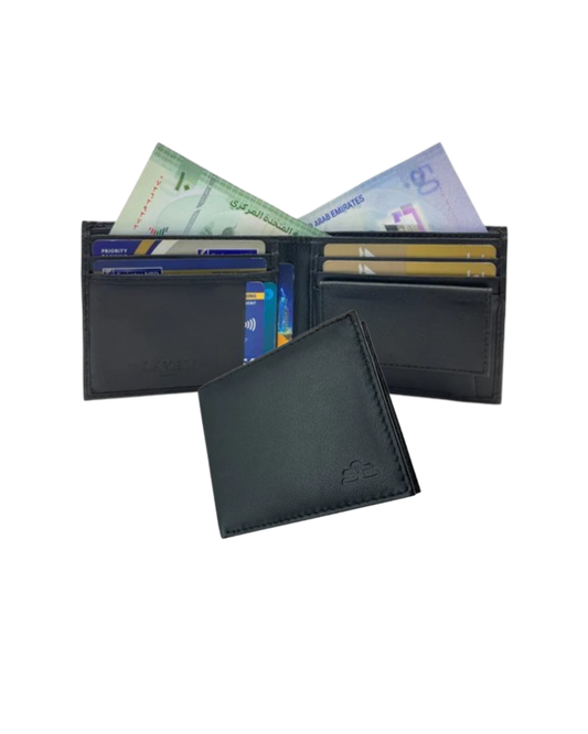 Slim & Compact Leather Bi-Fold Wallet # 1385C