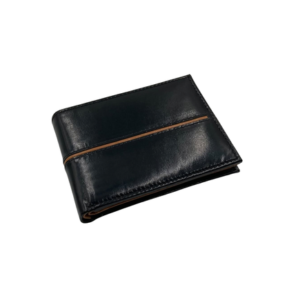 Classic Men's Waterproof Bifold Leather Wallet with Flip ID Window #1728