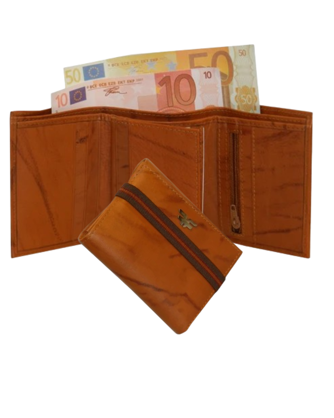Trifold Wallet 8 CC Full Elastic #1093N