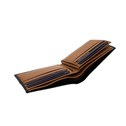 Classic Men's Waterproof Bifold Leather Wallet with Flip ID Window #1728