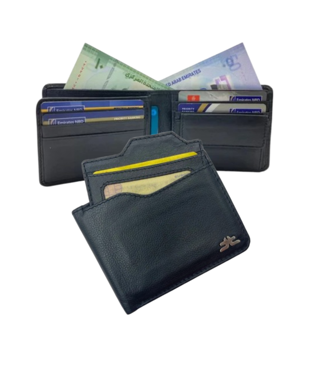 Smooth Leather Card & Coin Billfold Wallet # 4094CN