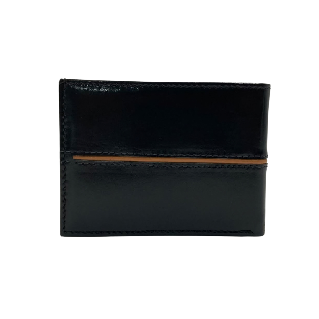 Classic Men's Waterproof Bifold Leather Wallet with Flip ID Window #1728