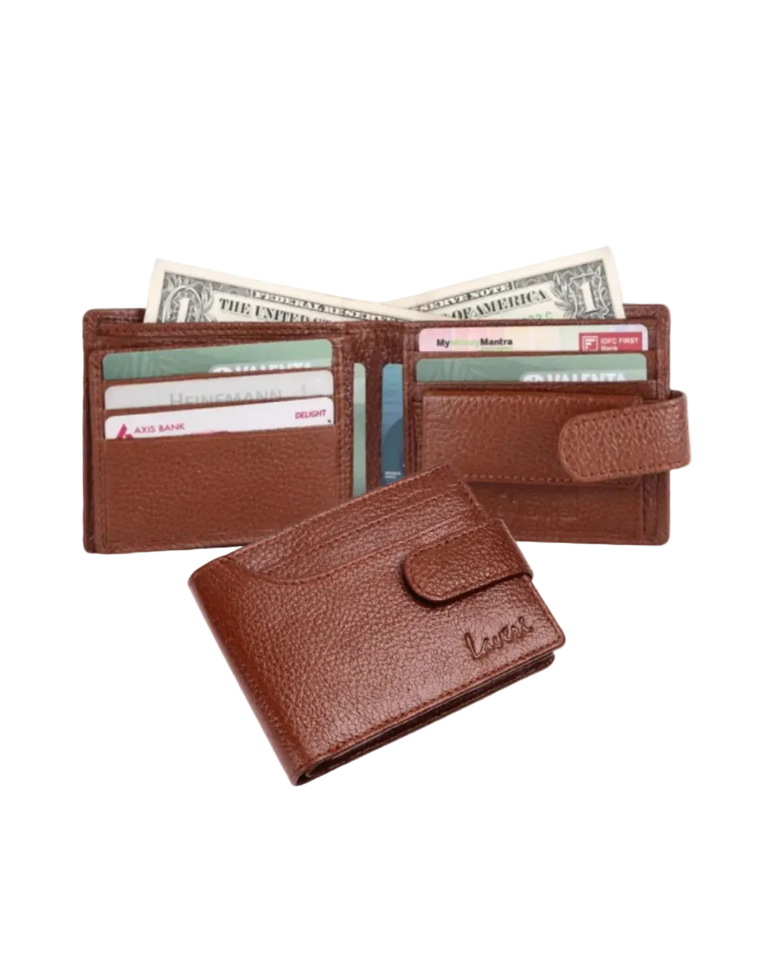 Pebble Texture Billfold & Coins Pocket Wallet # 4094NCL