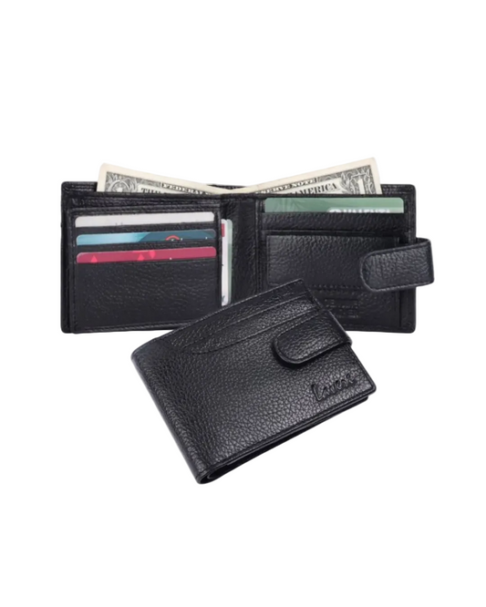 Pebble Texture Billfold & Coins Pocket Wallet # 4094NCL
