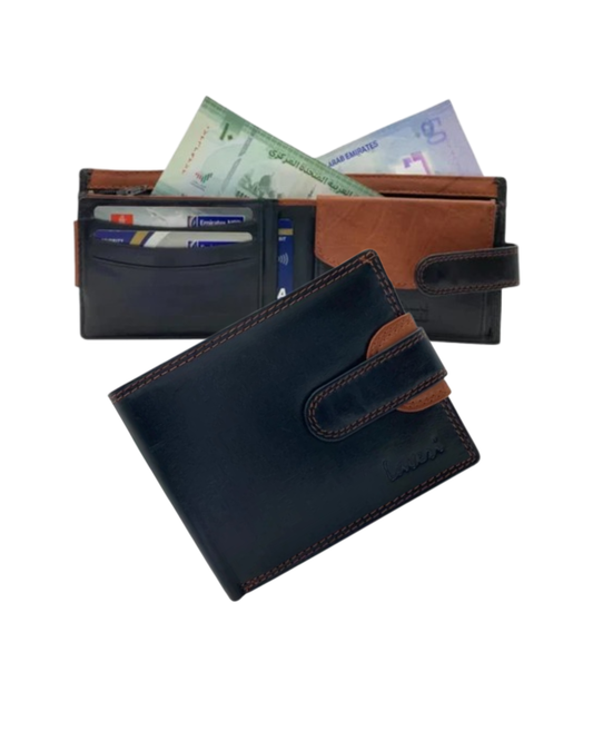 Smooth Leather Card & Coin Billfold Wallet # 665CL