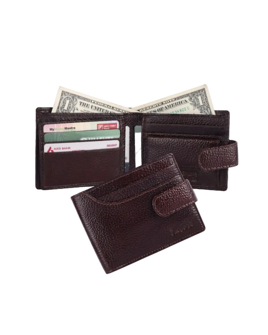 Pebble Texture Billfold & Coins Pocket Wallet # 4094NCL