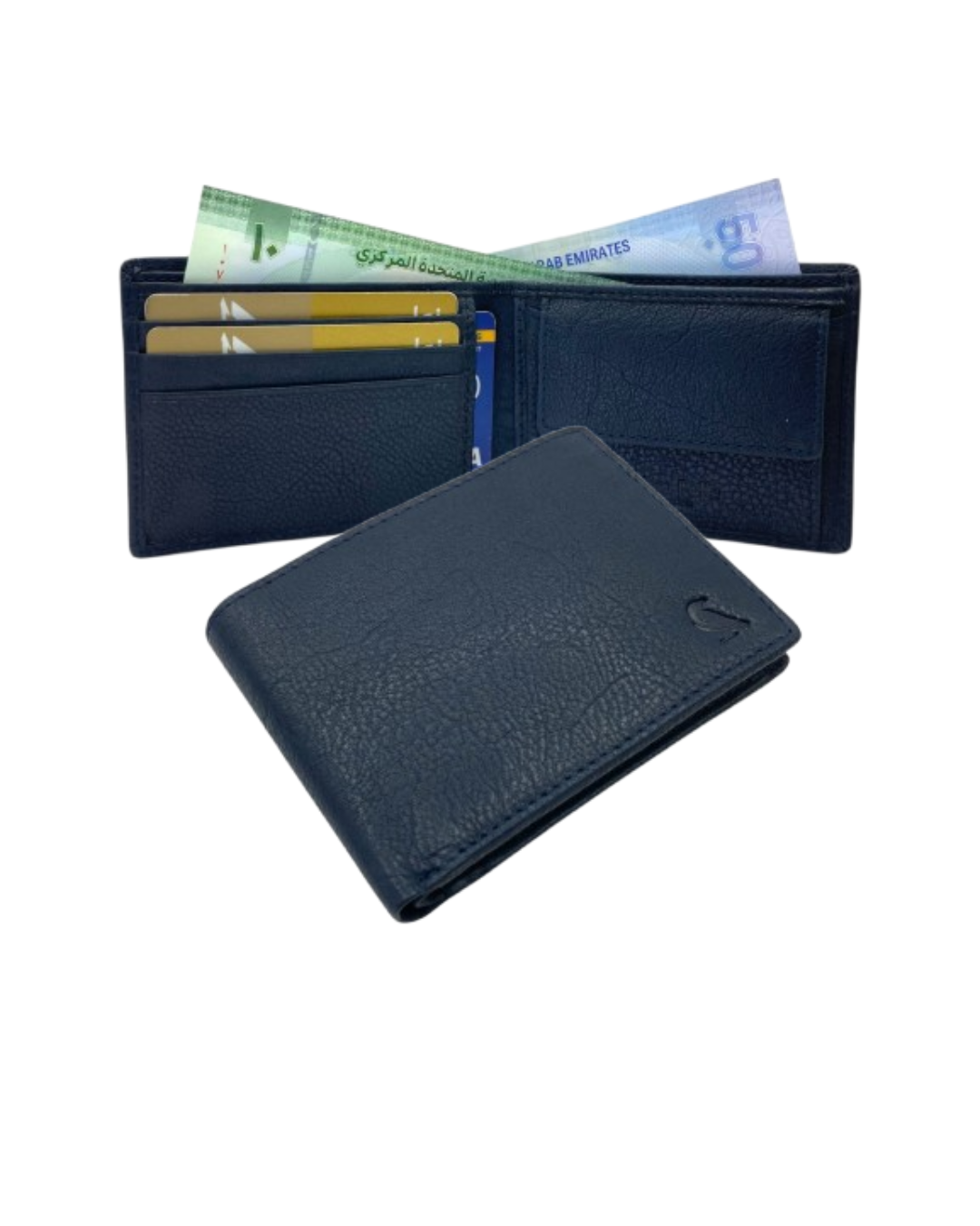 VacaPelle 4-6 Card & Coins Billfold Genuine Leather Wallet # 1727C