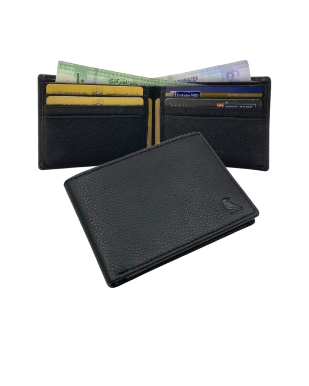 VacaPelle 8-10 Card Billfold Genuine Leather Wallet # 1727