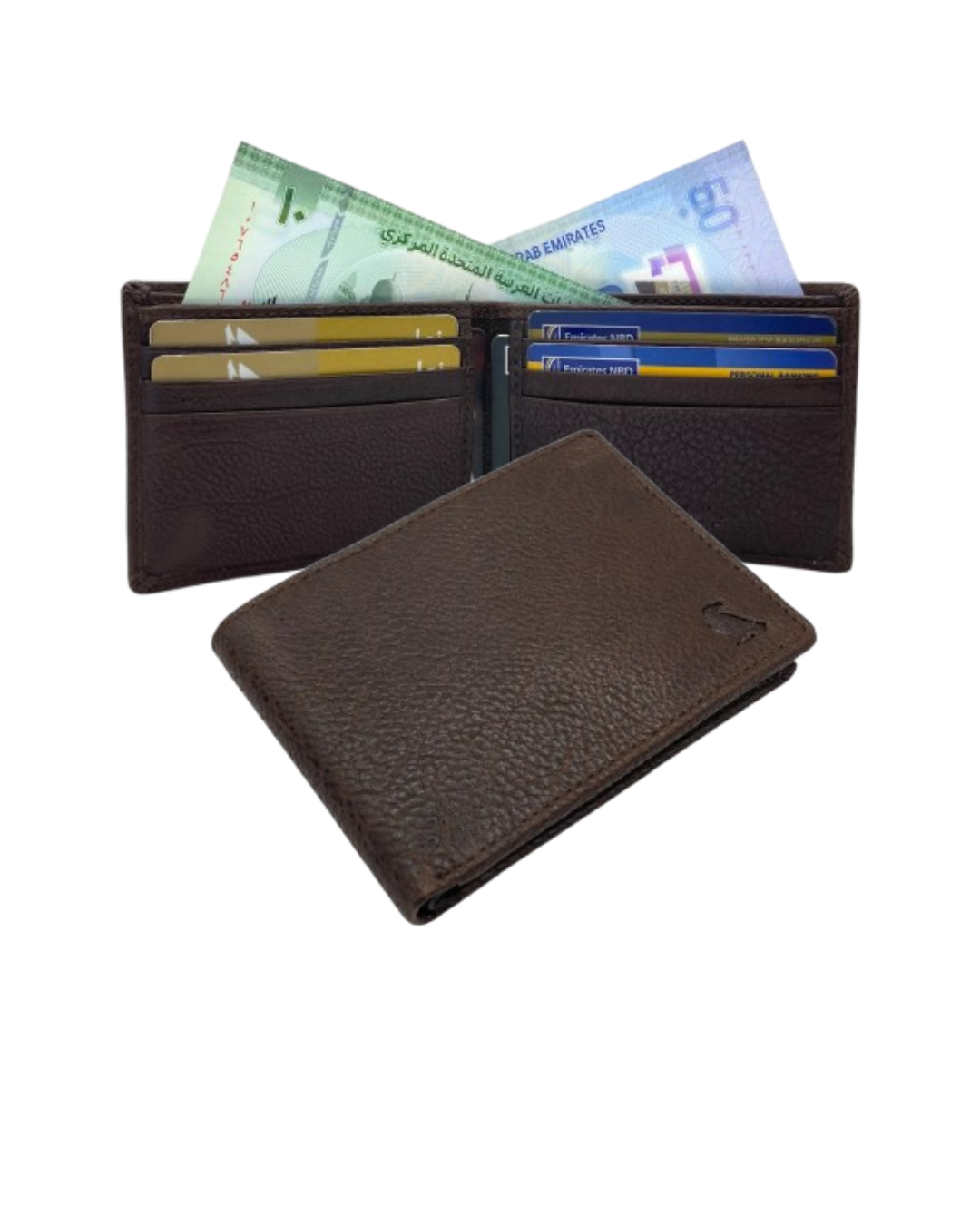 VacaPelle 8-10 Card Billfold Genuine Leather Wallet # 1727