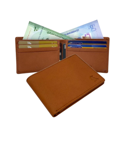 VacaPelle 8-10 Card Billfold Genuine Leather Wallet # 1727