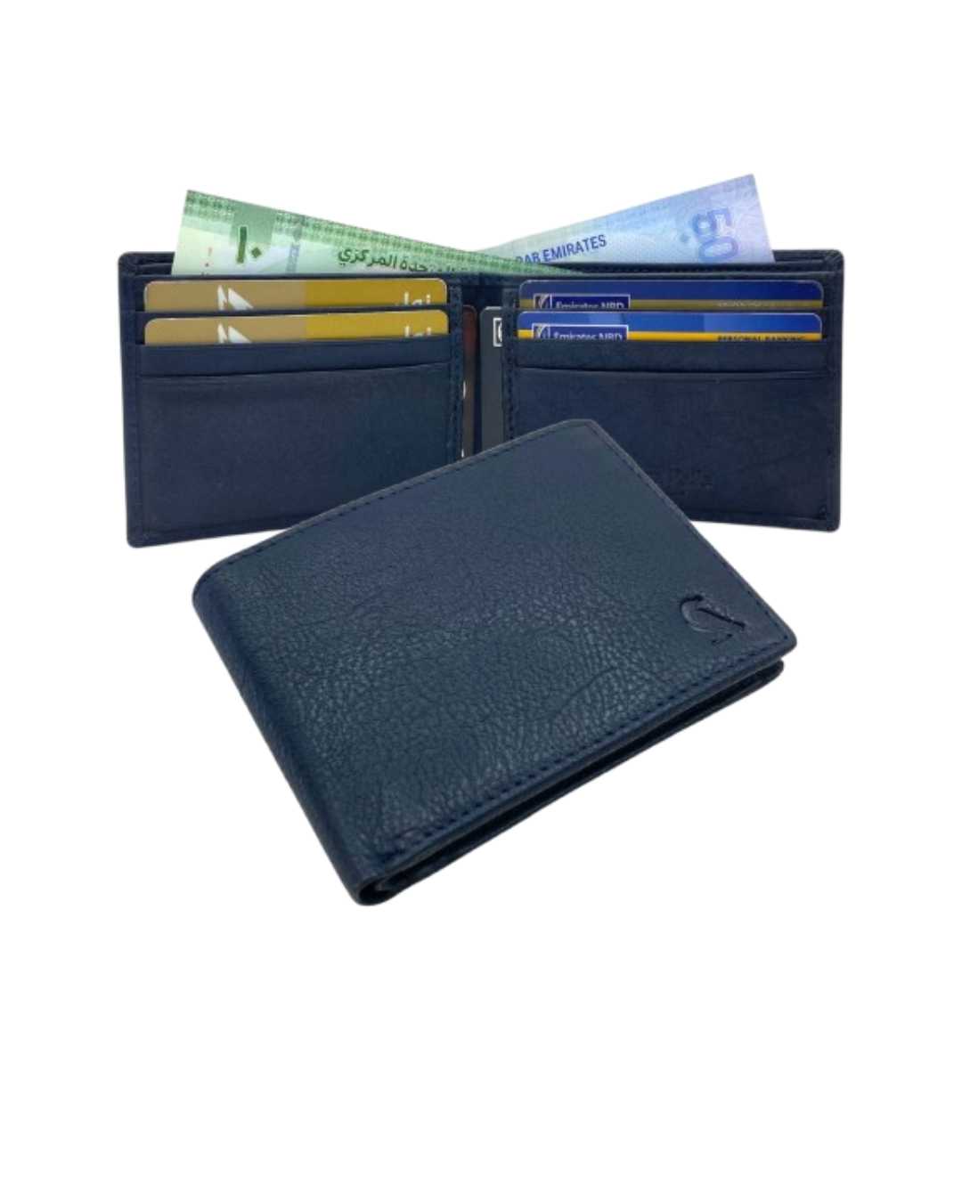 VacaPelle 8-10 Card Billfold Genuine Leather Wallet # 1727