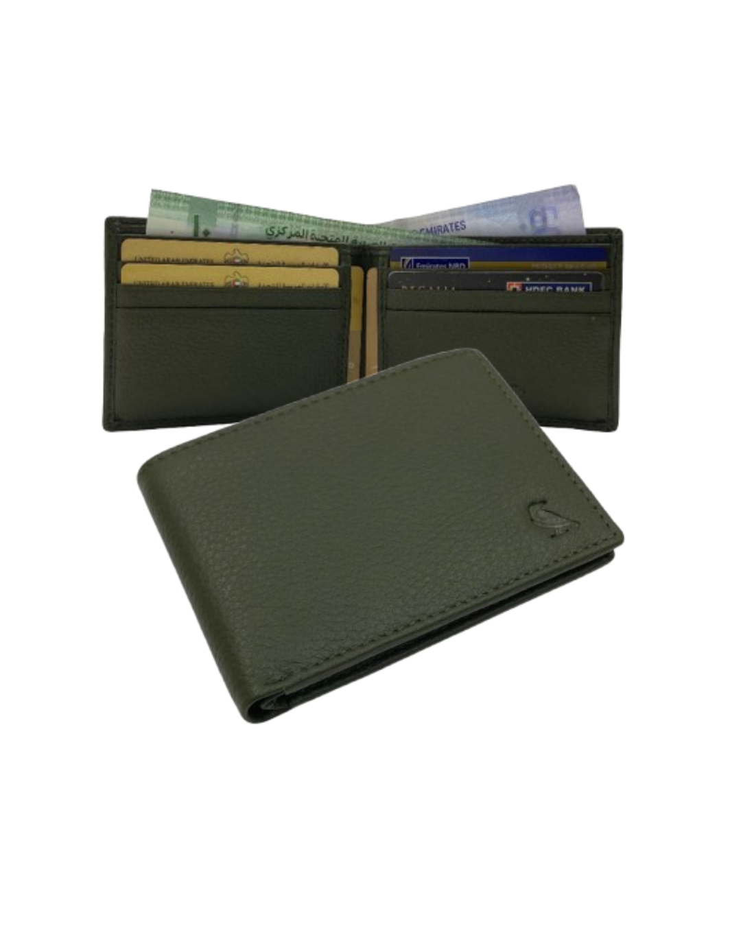 VacaPelle 8-10 Card Billfold Genuine Leather Wallet # 1727