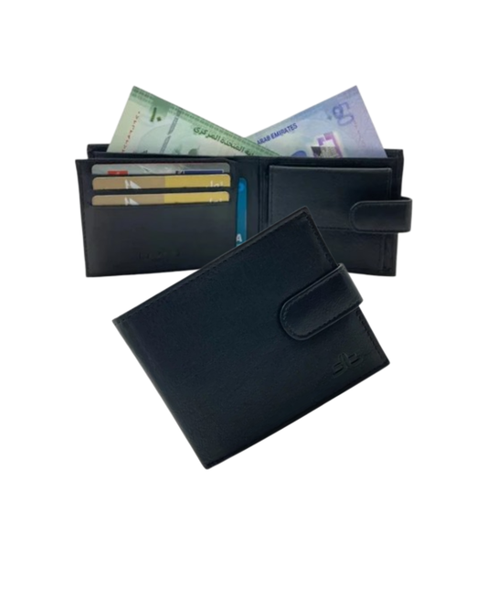 Smooth Leather Card & Coin Billfold Wallet # 753CL