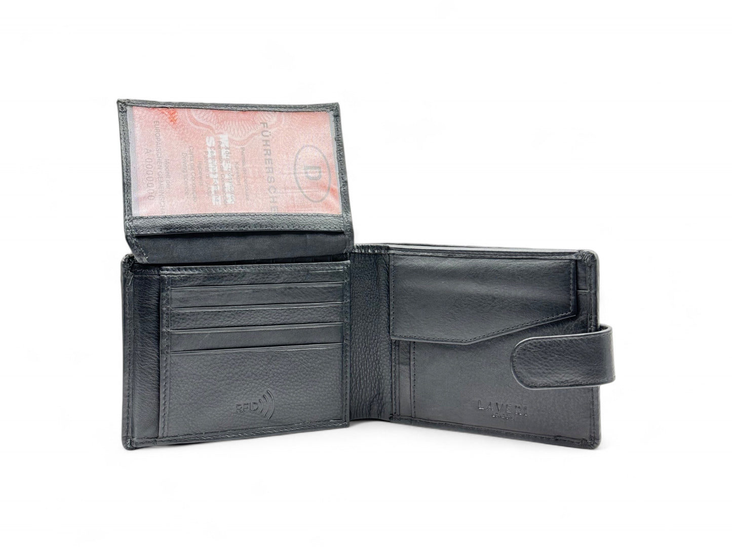 Smooth Premium 18 Card Billfold RFID Wallet | Coin Pocket | Loop #1886CP.L