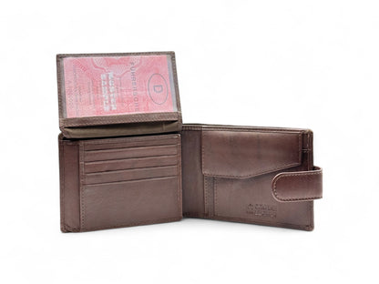 Smooth Premium 18 Card Billfold RFID Wallet | Coin Pocket | Loop #1886CP.L