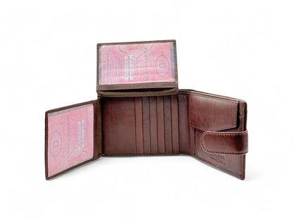 Smooth Premium 18 Card Billfold RFID Wallet | Coin Pocket | Loop #1886CP.L