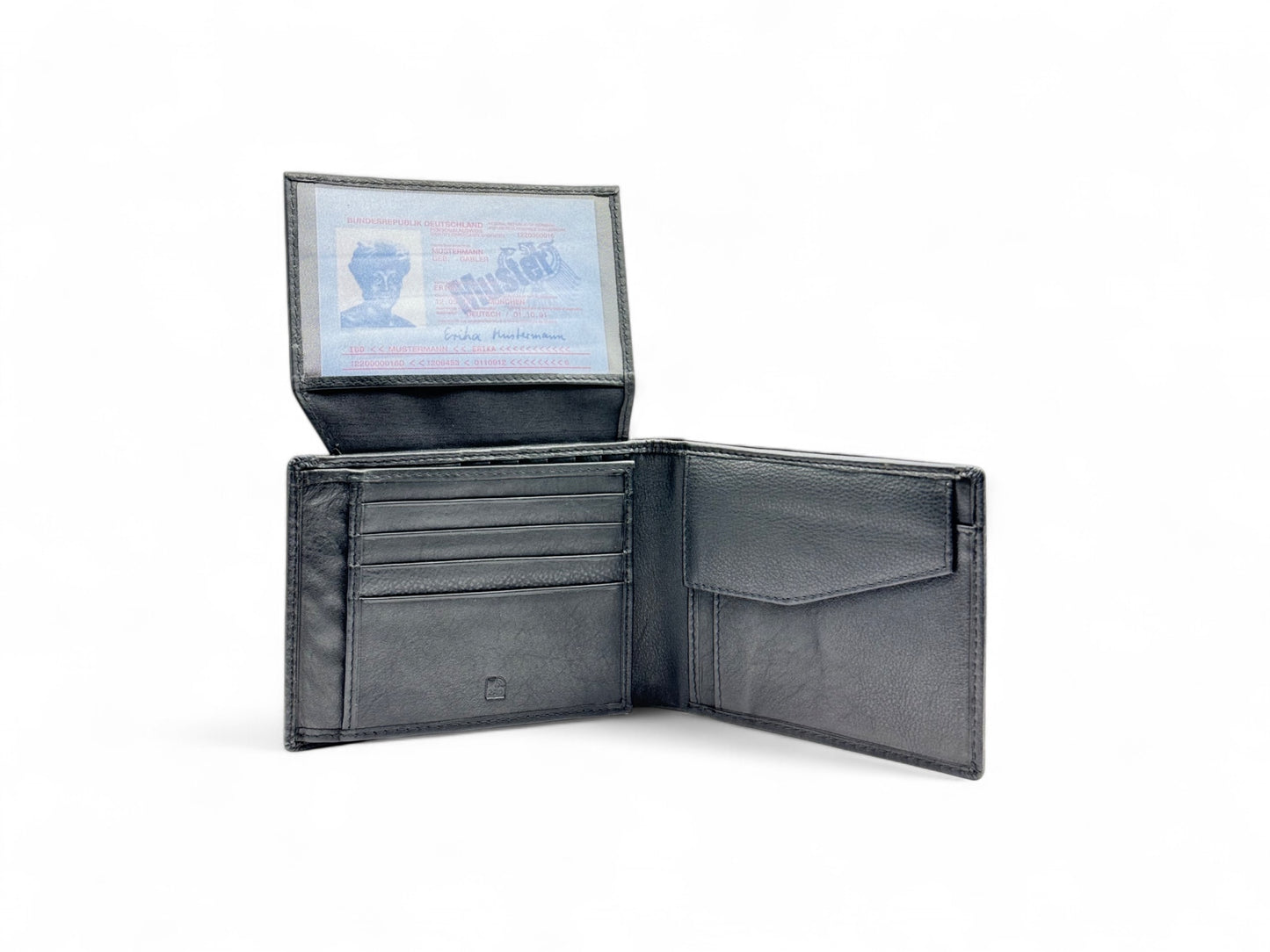 Smooth Premium 18 Card Billfold RFID Wallet | Coin Pocket #1886CP