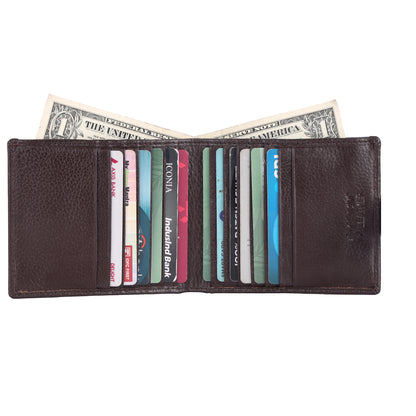 Pebble Texture 20 Card Billfold Wallet # 1888