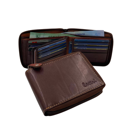 Fullzip leather mens Wallet #983AZ