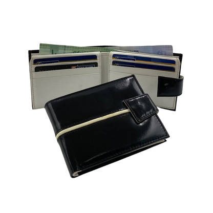 Classic Men's Waterproof Bifold Leather Wallet with Flip ID Window #1729 L (C.L.)