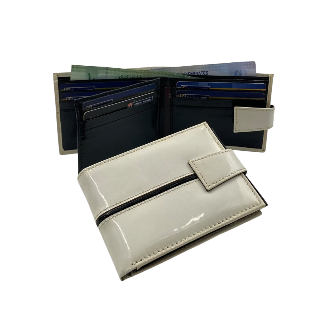 Classic Men's Waterproof Bifold Leather Wallet with Flip ID Window #1728L (C.L.)