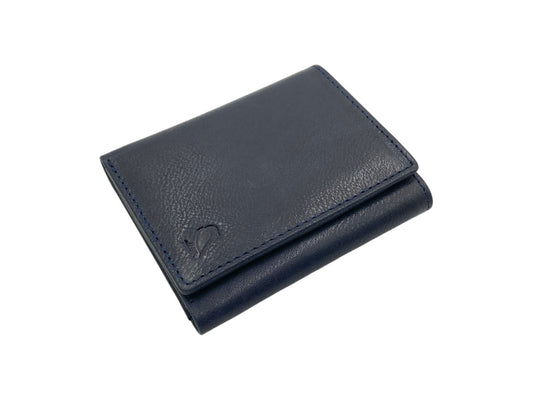 VacaPelle 8-10 Cards Trifold Genuine Leather Wallet # 4699