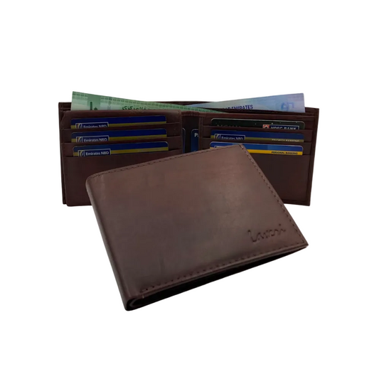 Antq, Smooth Leather Wallet With Inside Leather Lining  # 1699