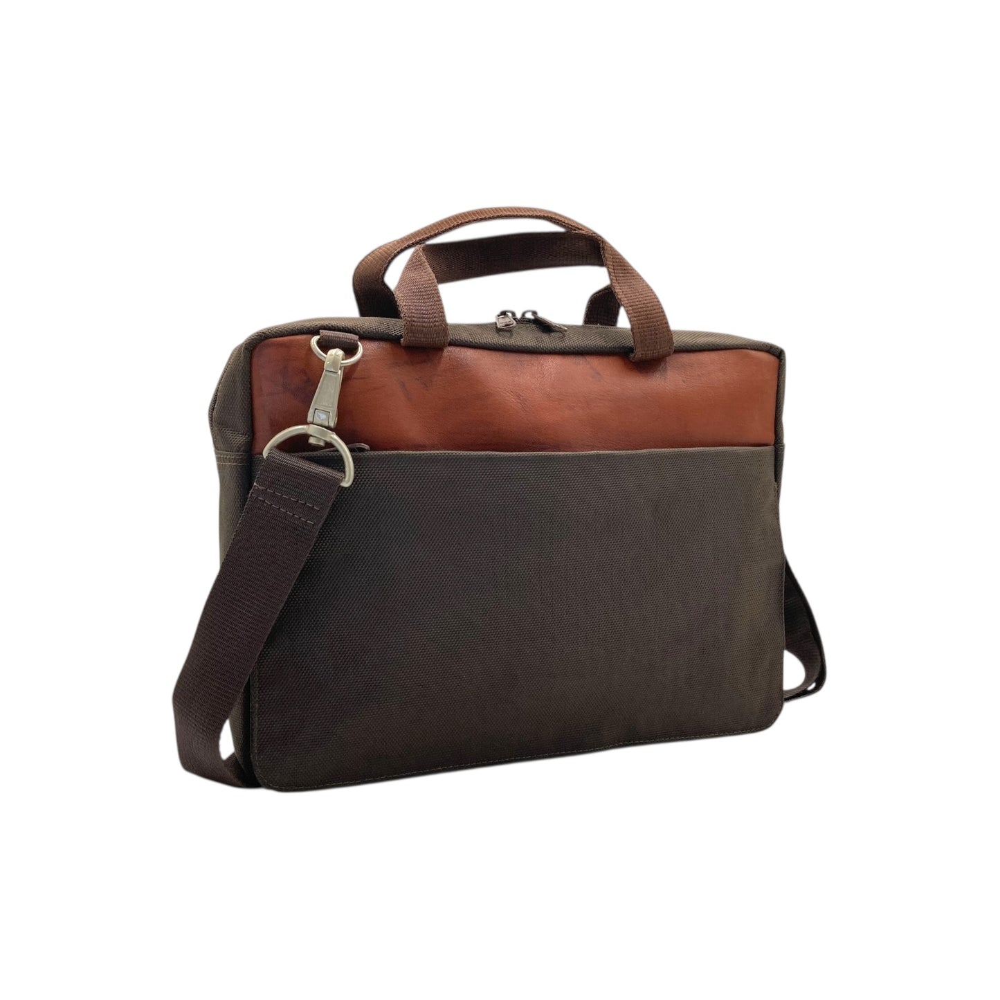 Ultra Light Canves and  Leather Laptop Bag # M-04