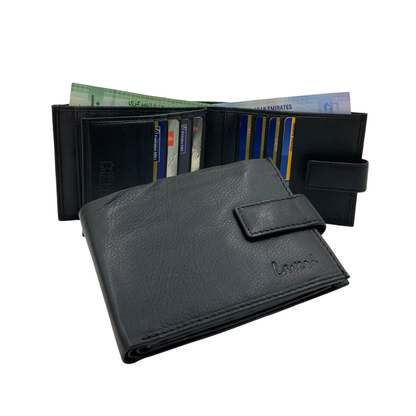 Antq, Smooth Leather Wallet With Inside Leather Lining # 1888L