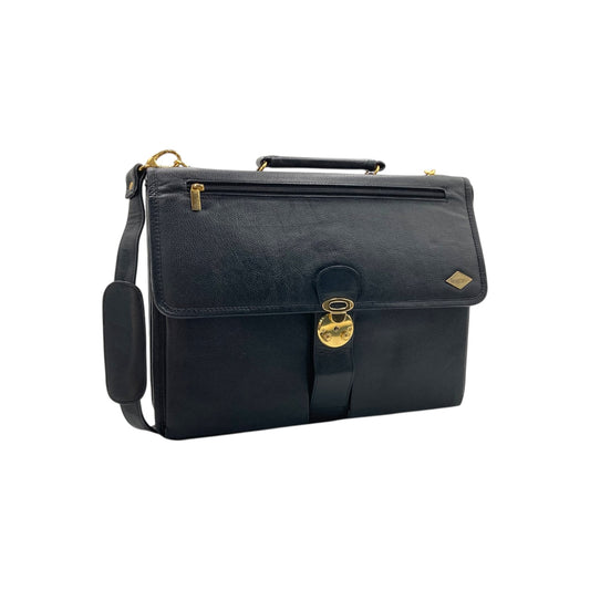Office Laptop & Document Leather Bag With Flap Lock # 2025Z
