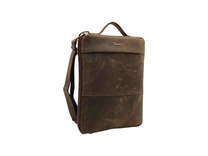 Ultra Light Premium Vintage Leather Laptop Bag # 2847