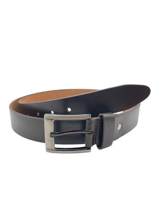 Extra Long Mens Leather Belt 35mm Timber