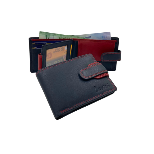 Antq, Smooth Leather Wallet With Inside Leather Lining # 1350CBL