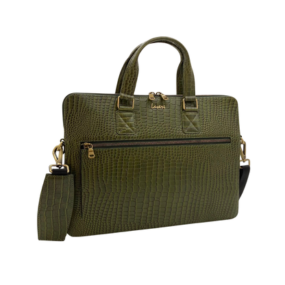 Expandable Leather Laptop Organiser Premium  # 2857S