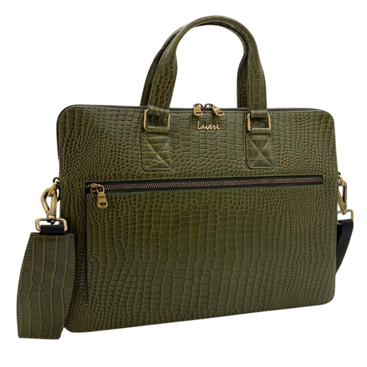 Expandable Leather Laptop Organiser Premium  # 2856