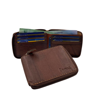 Fullzip leather mens Wallet #1541Z