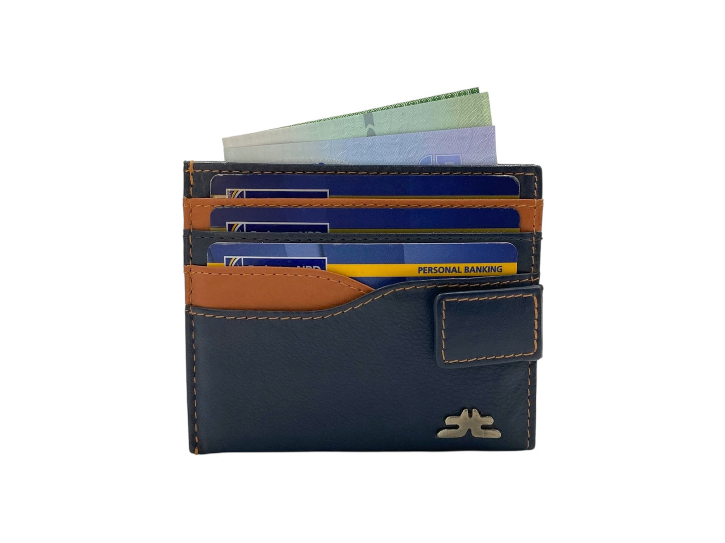 Slim Card Case & Cash Wallet Compact Size # 4257BL