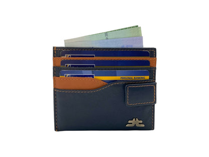 Slim Card Case & Cash Wallet Compact Size # 4257BL