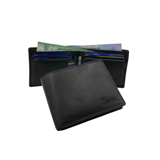 Antq, Smooth Leather Wallet Inside Leather Lining # 1250C