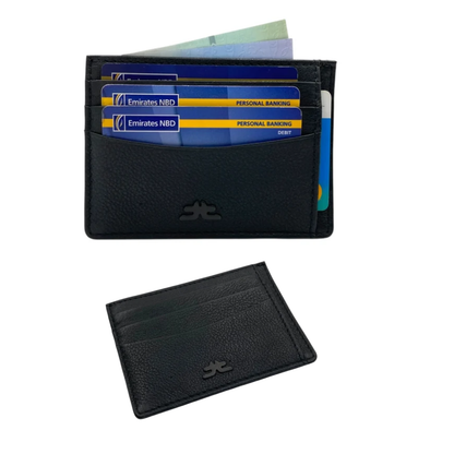 Super Slim Genuine Leather Card Holder With Zip # 685NZ