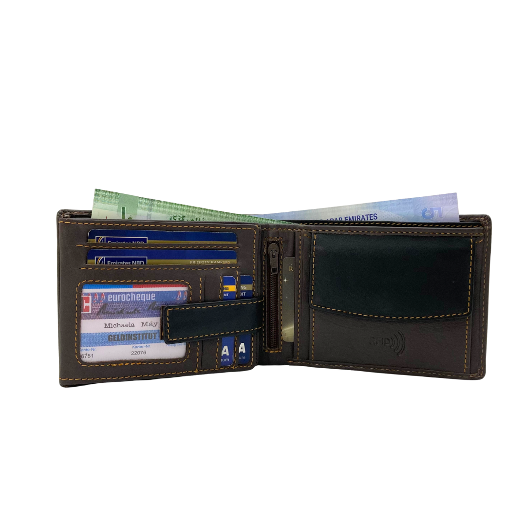 Shield Collection Bifold RFID Wallet # 1644