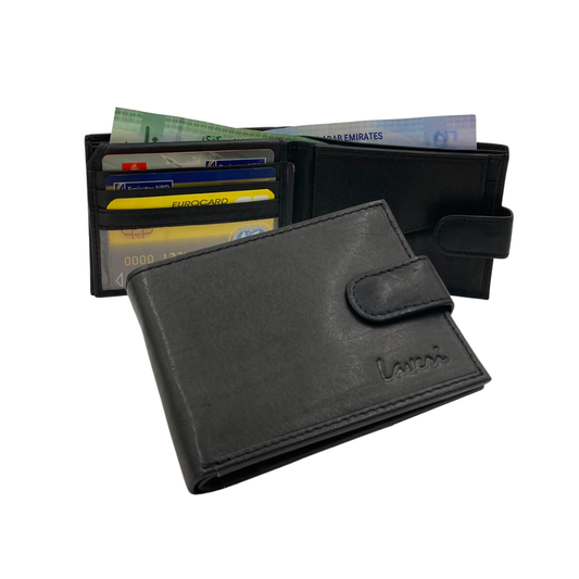 Antq, Smooth Leather Wallet With Inside Leather Lining # 1981CL