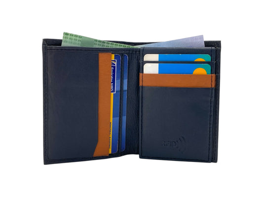 Small Bifold Cards Wallet # RFID 4017 ELASTIC
