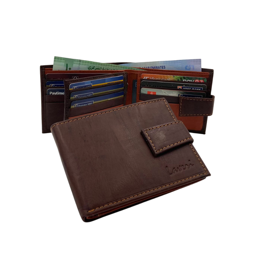 Antq, Smooth Leather Wallet With Inside Leather Lining  # 1326L