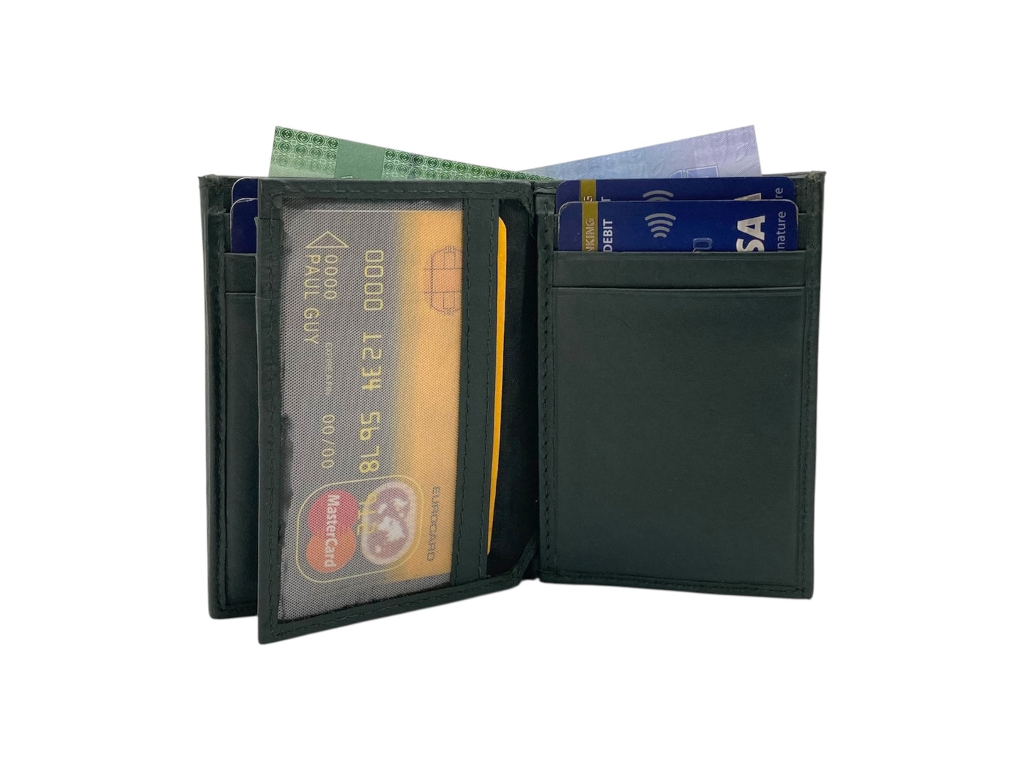 Small Bifold Cards Wallet # RFID 4018 Elastic