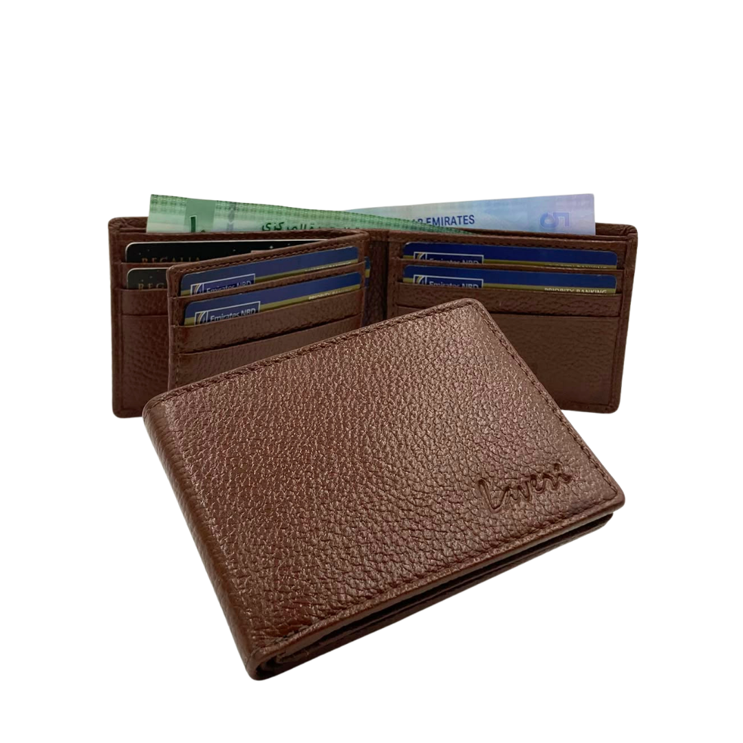 Pebble Texture 8 Card Billfold Wallet # 1074