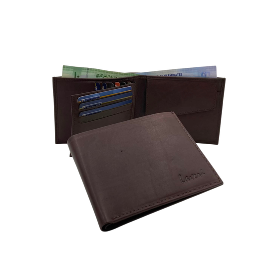 Antq, Smooth Leather Wallet With Inside Leather Lining # 797FC