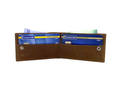 Slim Card Case & Cash Wallet Compact Size # 707NL