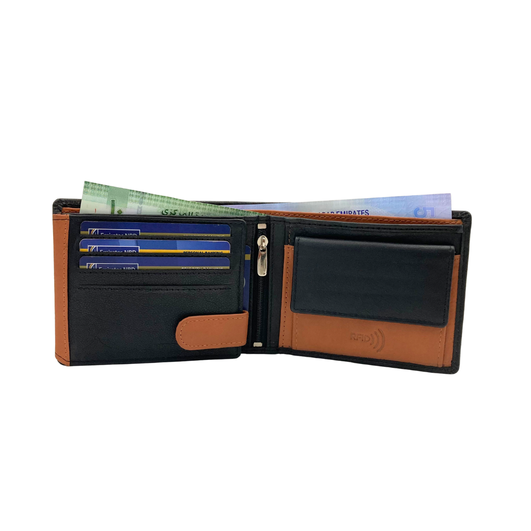 Shield Collection Bi-Fold RFID Wallet # 4021C