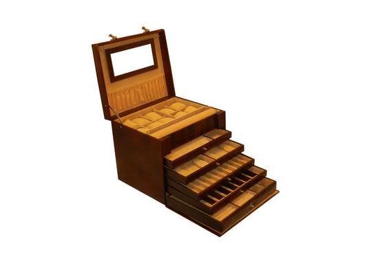 Big Jewellery Box Genuine Leather Multipurpose Watch & Jewellery Jambo JB